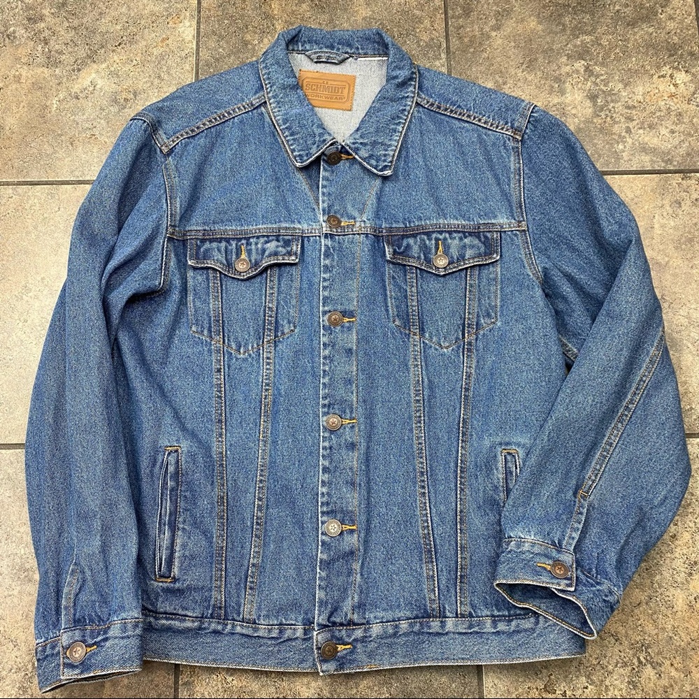 Men’s Vintage C.E. Schmidt Workwear Jean Jacket Size Large
